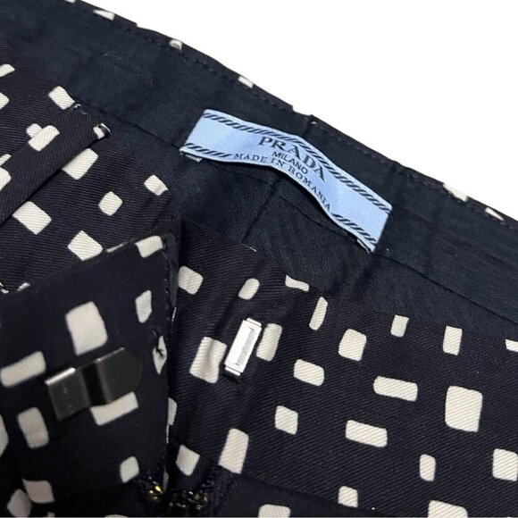 Prada Milano Virgin Wool Luxury Designer Straight Leg Pants Womens Size 42 - Picture 7 of 9